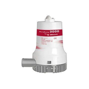Помпа трюмная, погружная Europump II 3000, 24 В, 192 л/мин, Osculati.