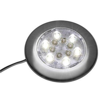 Светильник LED, накладной, 12 В, 3 Вт, нержавеющая сталь, Attwood