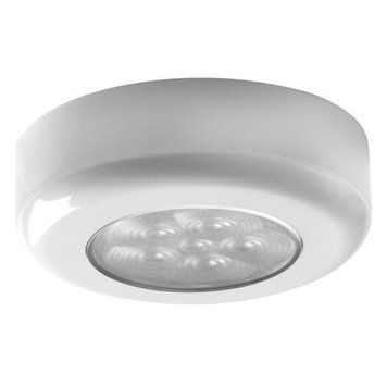 Светильник LED, накладной, 12/24 В, 1,2 Вт, пластик белый, прозрачное стекло, Osculati