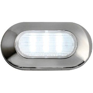 Светильник LED, синий, накладной, 12 В, 1,2 Вт, нержавеющая сталь, Osculati
